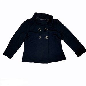 Banana republic double-breasted black jacket